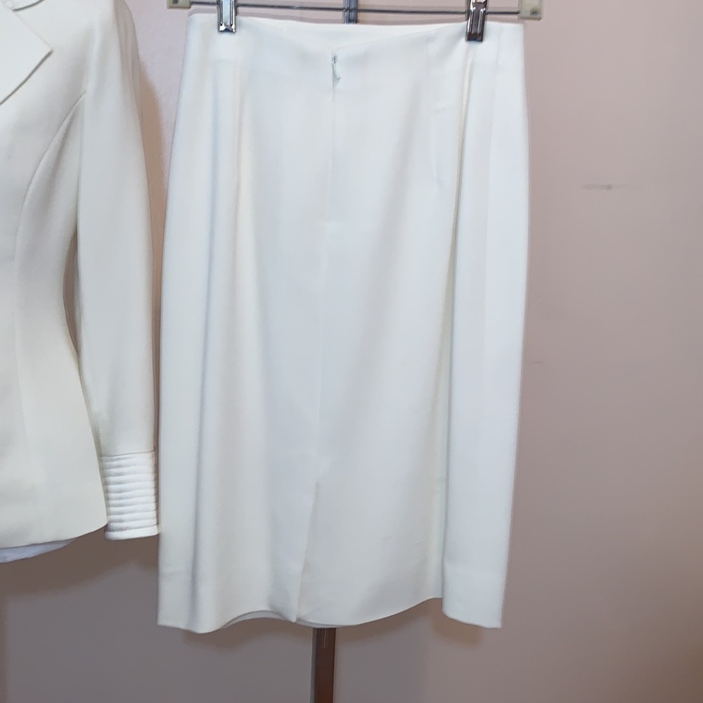 Frascara Embellished Cream 2 Piece Skirt Suit - Picture 7 of 14